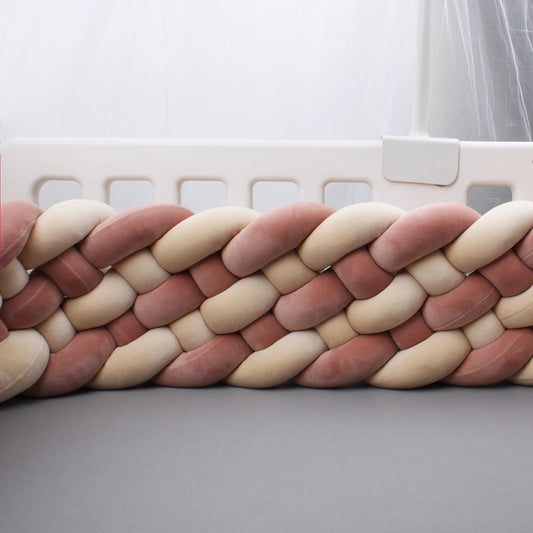 grosse tresse de lit terracotta