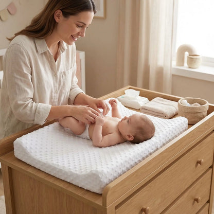 housse matelas à langer blanc maman change bébé