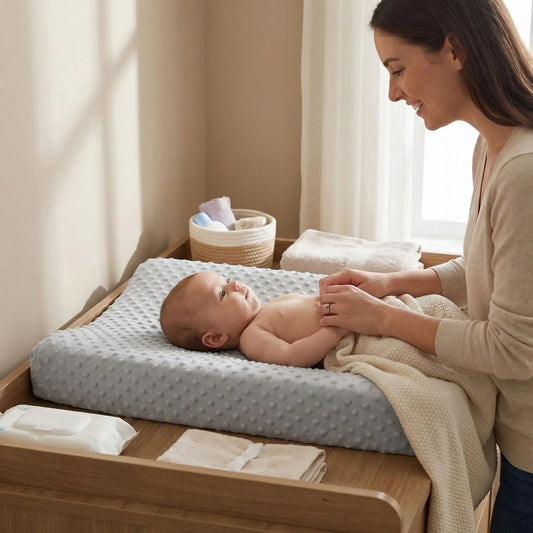 housse matelas à langer gris maman change bébé