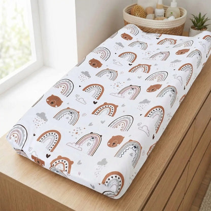 housse matelas à langer ours brun