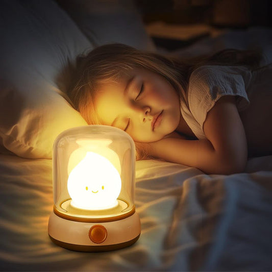 lampe veilleuse enfant paisiblement endormi lit