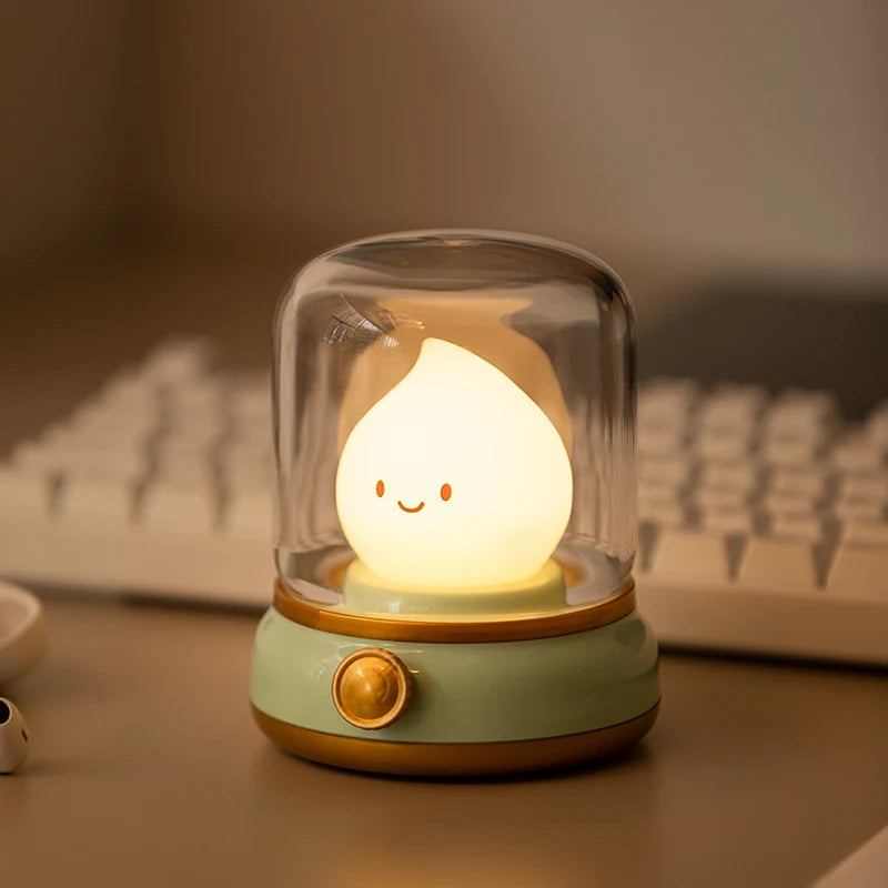 lampe veilleuse vert doux