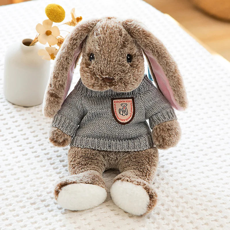 lapin peluche brun coton doux réconfortant décoration chambre enfant