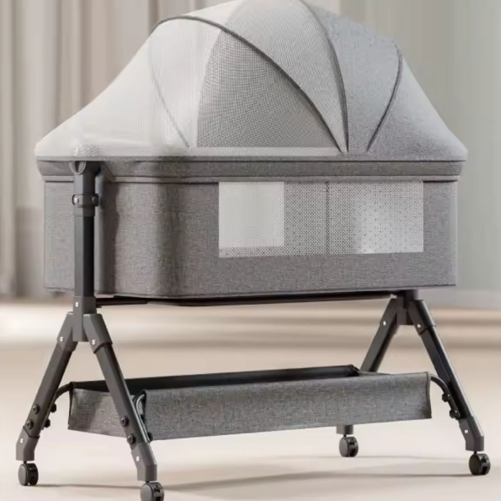 lit cododo berceau gris moustiquaire pliable ajustable