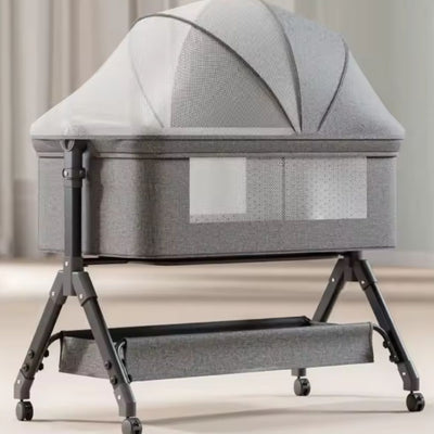 lit cododo berceau gris moustiquaire pliable ajustable