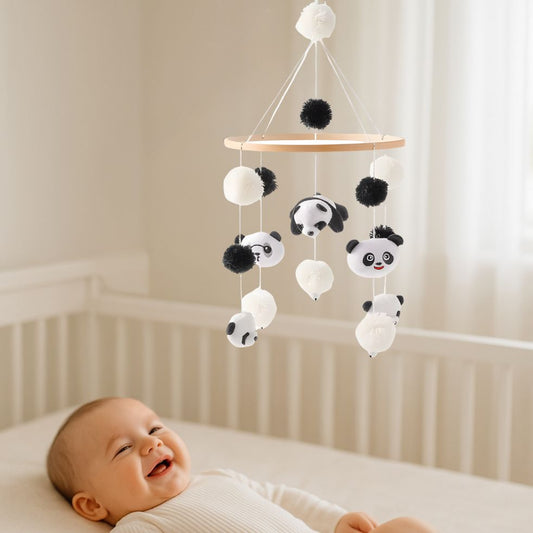 mobile bebe panda bebe heureux captive