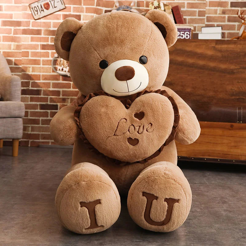 ours en peluche géante coton brun apaisant-doux-rassurant
