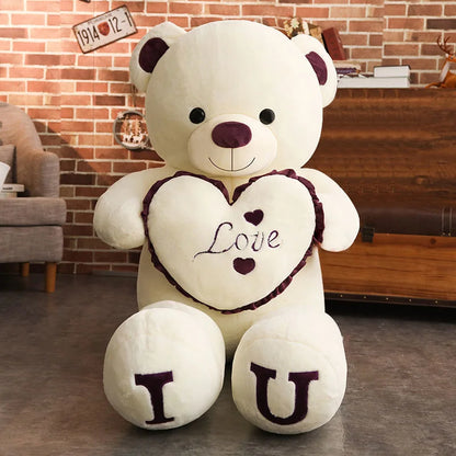 ours en peluche géante violet apaisant doux réconfortant