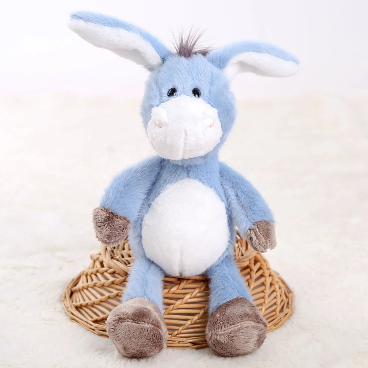 peluche ane bleu douce apaisante rassurante sommeil enfant bébé