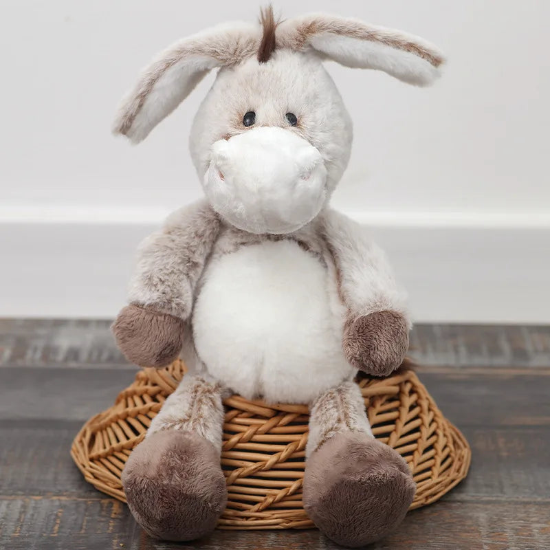 peluche ane brun chocolat douce apaisante rassurante sommeil enfant