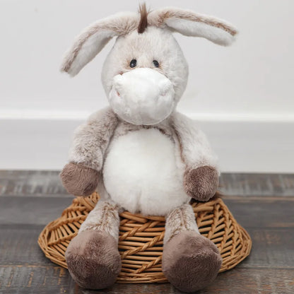 peluche ane brun chocolat douce apaisante rassurante sommeil enfant