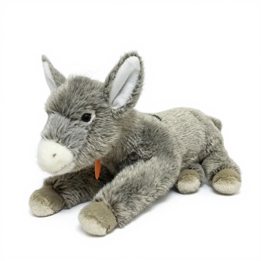 peluche âne gris 32cm