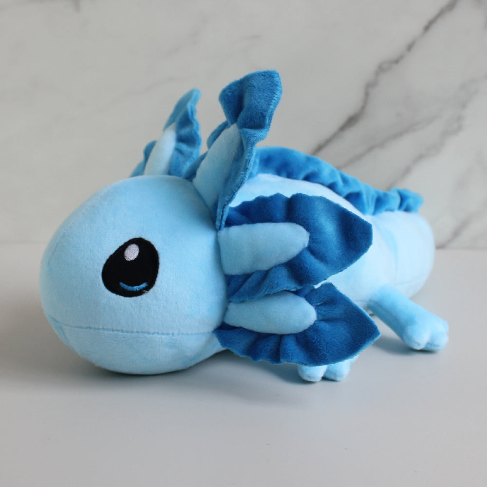 peluche axolotl bleu cadeau enfant