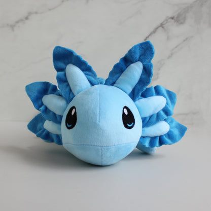 peluche axolotl bleu douce apaisante rassurante sommeil enfant