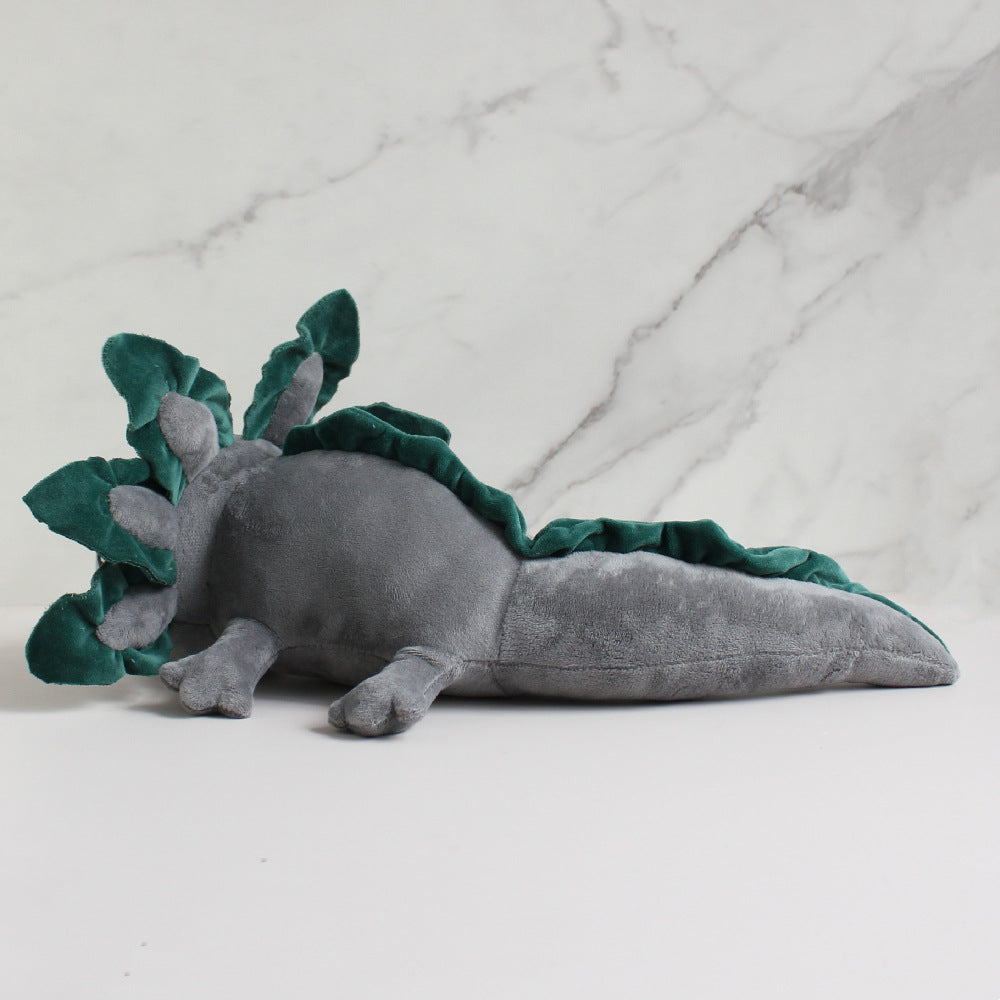 peluche axolotl gris queue