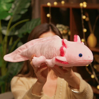 peluche axolotl rose décorative chambre enfant bébé
