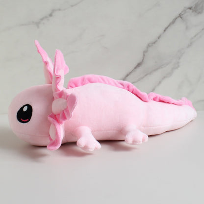 peluche axolotl rose rassurante apaisante coté