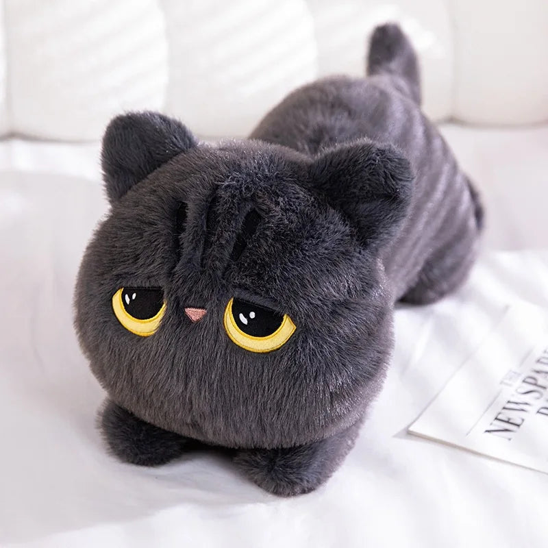 peluche chat gris douce mignonne apaisante sommeil enfant