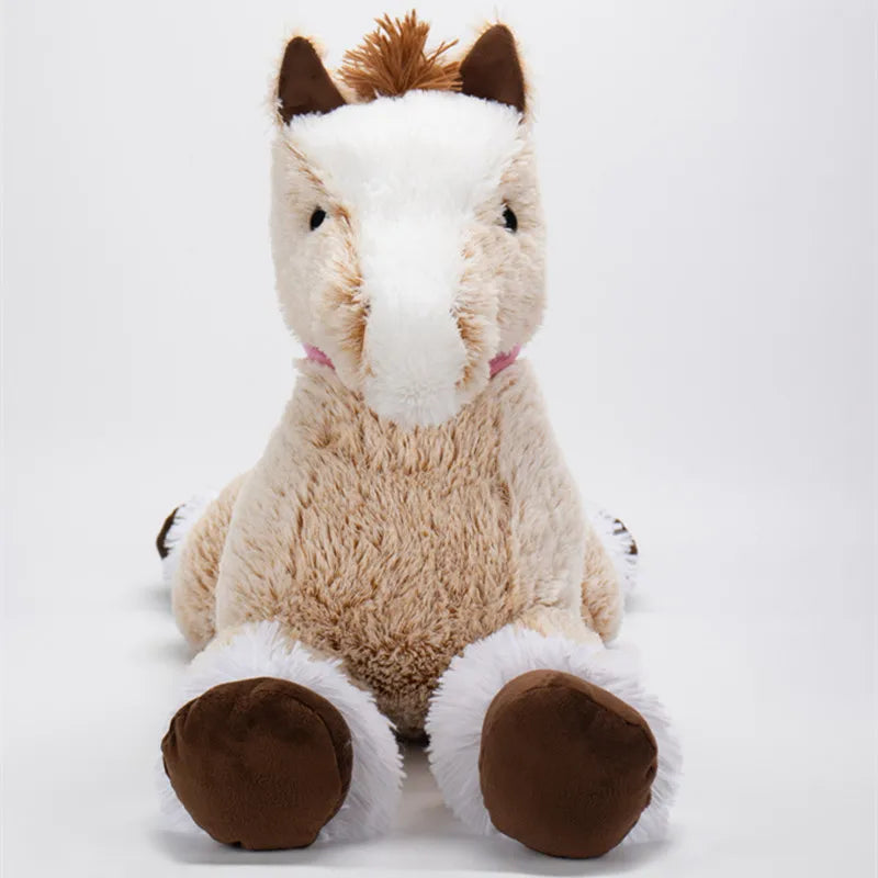 peluche cheval coton douce réconfortante visage mignon