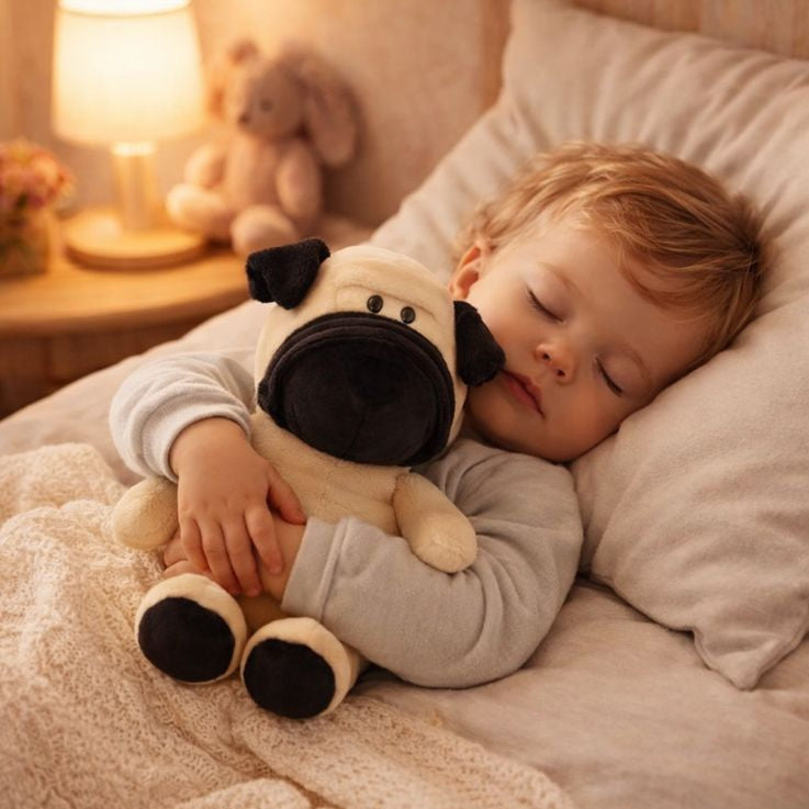 peluche chien doux réconfortant apaisant mignon enfant endormi