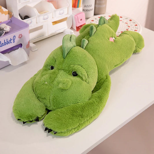 peluche dinosaure verte douce apaisante rassurante sommeil enfant