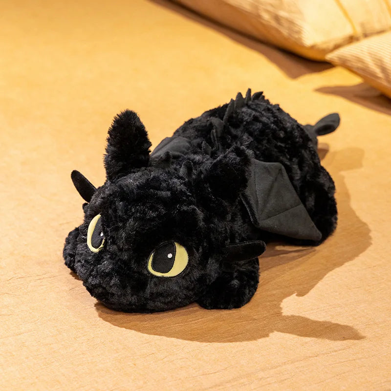 peluche dragon noir aide sommeil enfant