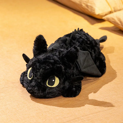 peluche dragon noir aide sommeil enfant