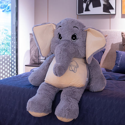 peluche éléphant gris