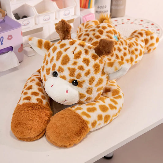 peluche girafe brun blanc apaisante rassurante sommeil enfant