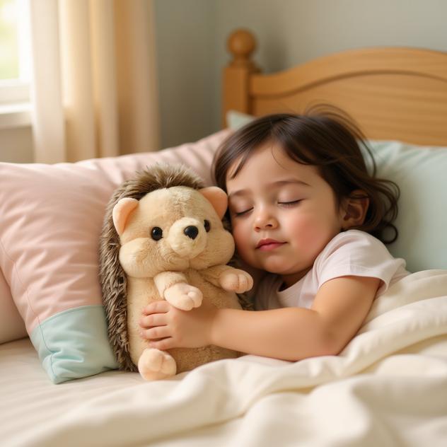 peluche hérisson douce réconfortante apaisante cadeau enfant endormi