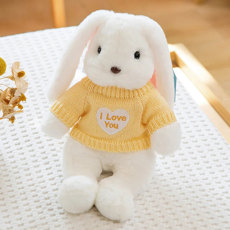 peluche lapin blanc doux apaisant aide sommeil enfant