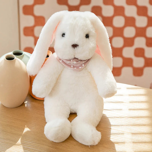 peluche lapin blanc doux coton apaisant reconfortant sommeil paisible