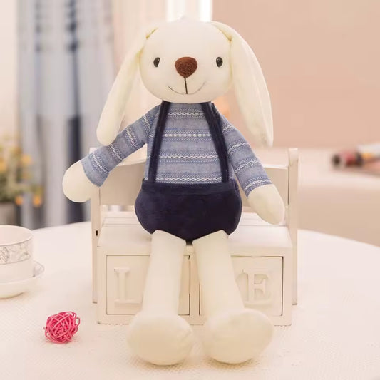 peluche lapin bleu coton apaisante rassurante garçon