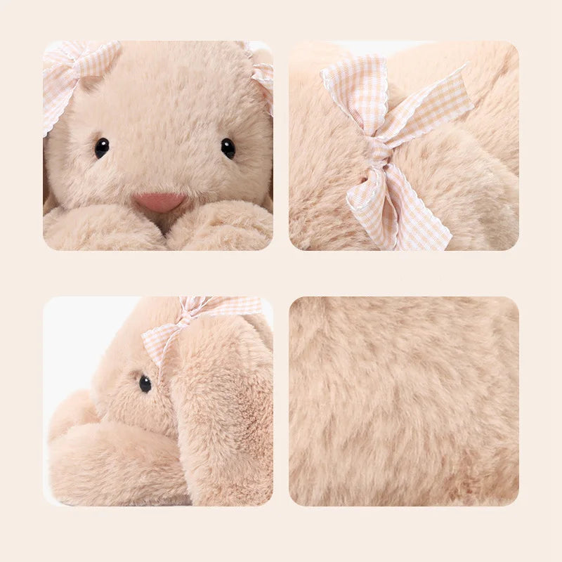 peluche lapin coton beige doux rassurant moelleux