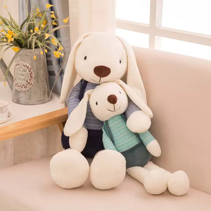 peluche lapin bleu coton apaisante rassurante garçon