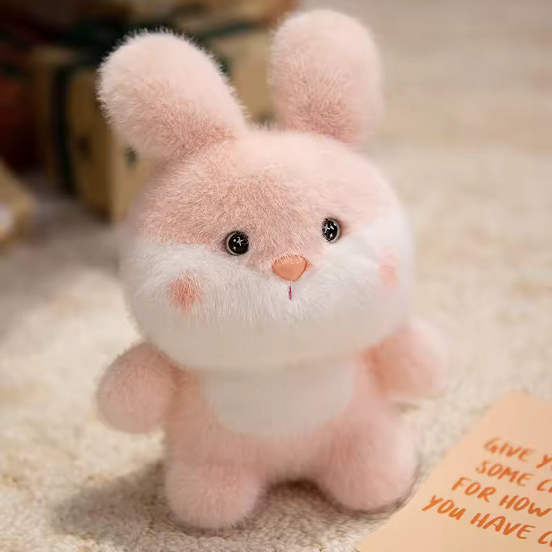 peluche lapin rose coton douce décorative chambre bébé