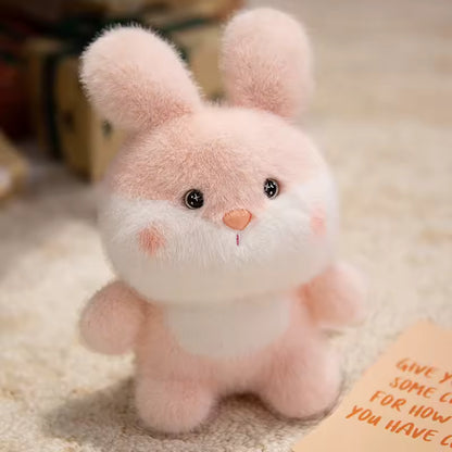 peluche lapin rose coton douce décorative chambre bébé