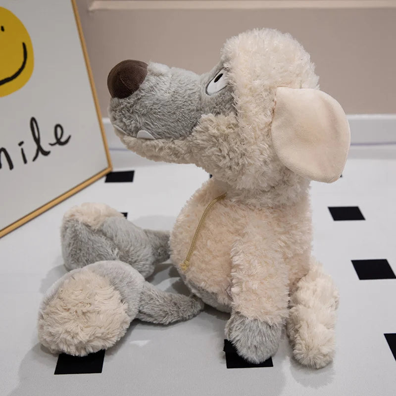 peluche loup douce amusante mignon décoration chambre enfant bébé