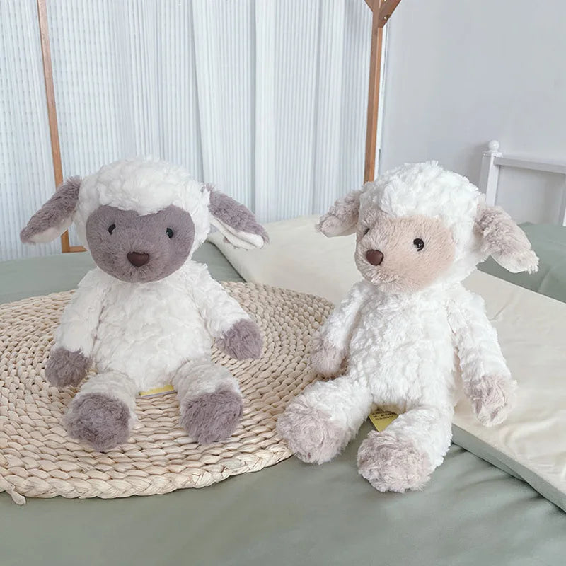 peluche mouton blanc gris beige contre peur du noir