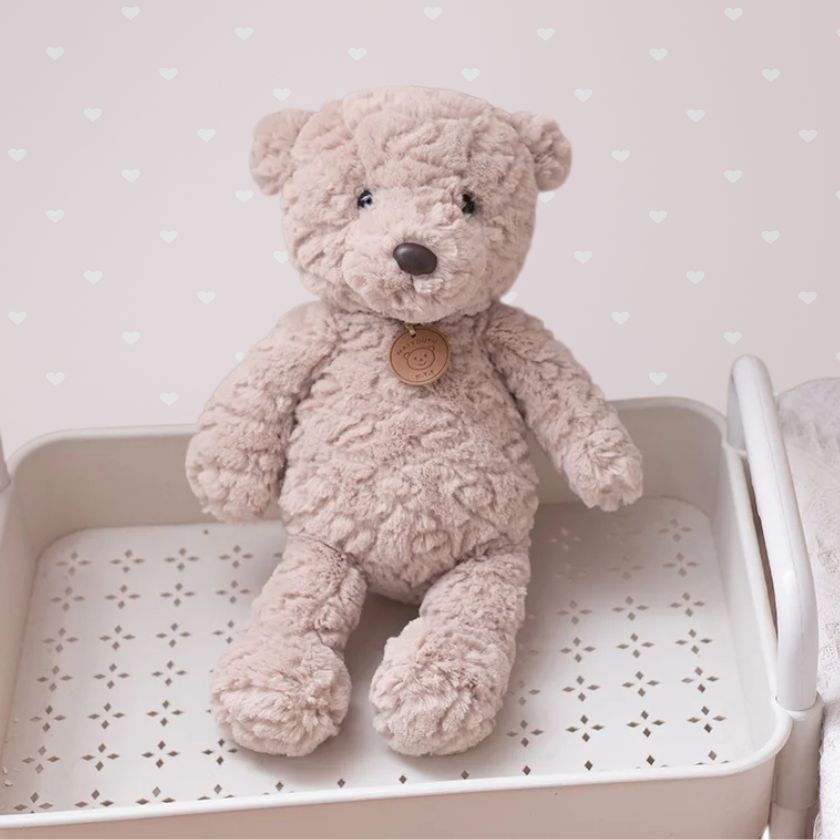 peluche ours brun apaisante rassurante aide sommeil enfant