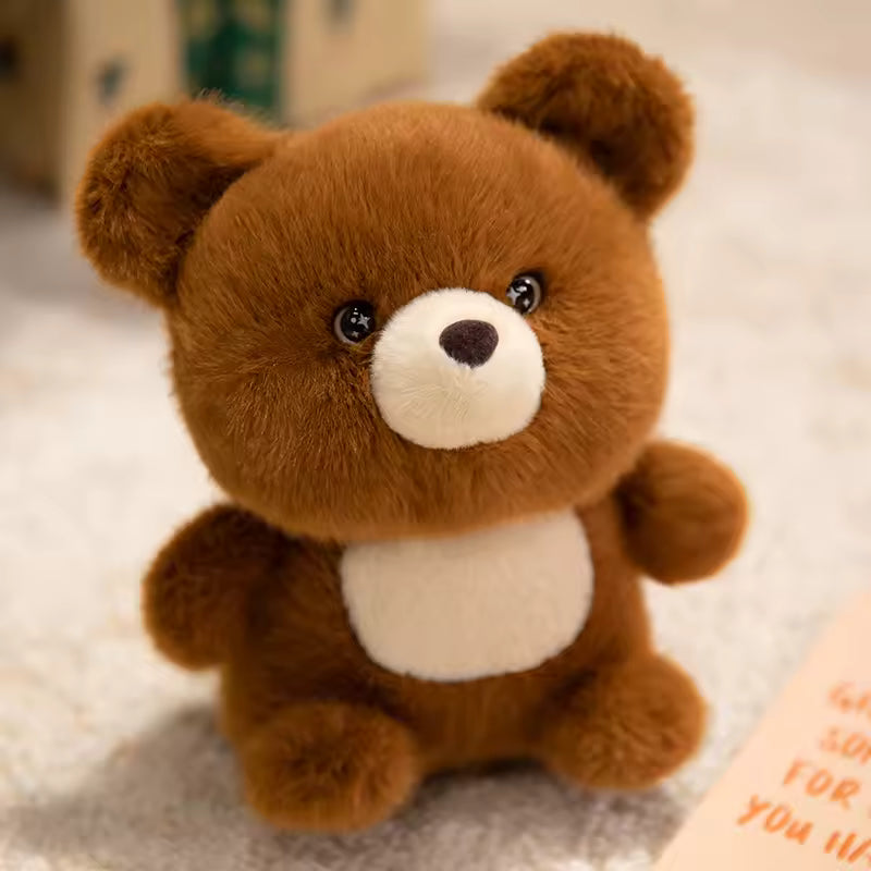 peluche ours brun coton douce apaisante 16 cm bébé