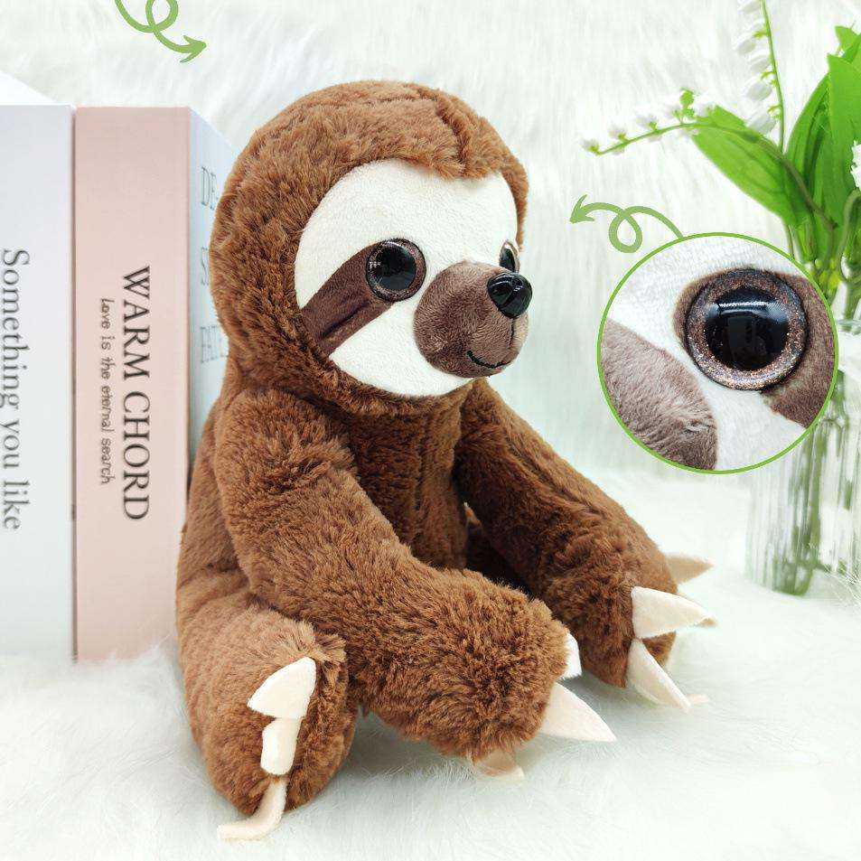 peluche paresseux brun décoration chambre bébé enfant