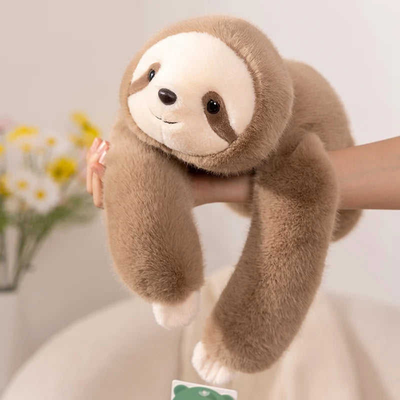 peluche paresseux brun doux mignon cadeau enfant