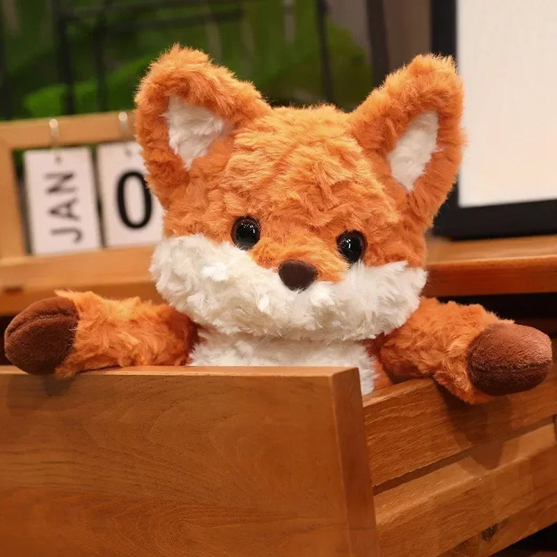 peluche renard doux charmant cadeau enfant anniversaire noël