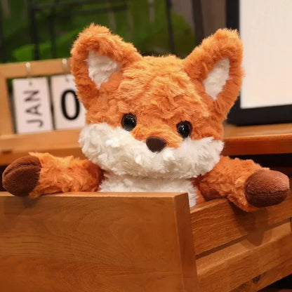 peluche renard doux charmant cadeau enfant anniversaire noël