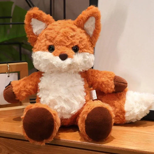 peluche renard doux charmant cadeau enfant bébé pâques