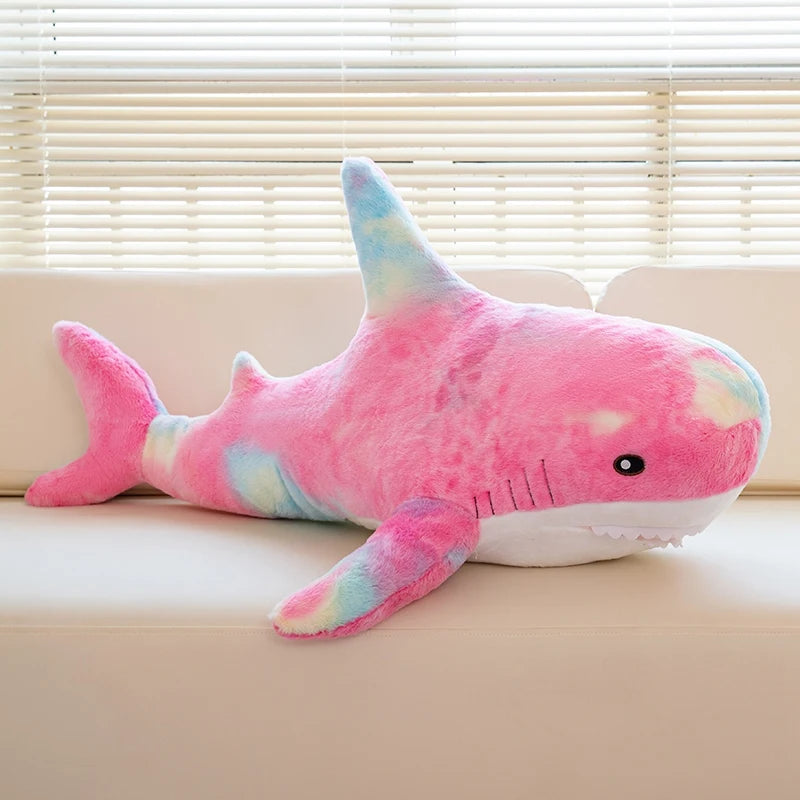peluche requin rose douce apaisante rassurante sommeil enfant