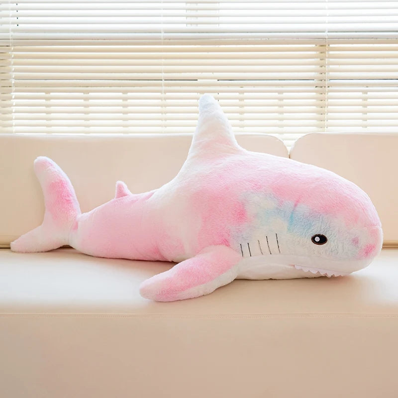 peluche requin rose pâle douce apaisante rassurante sommeil enfant