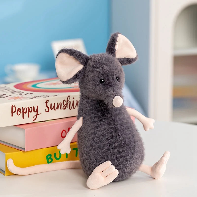peluche souris gris apaisante rassurante compagnon sommeil enfant