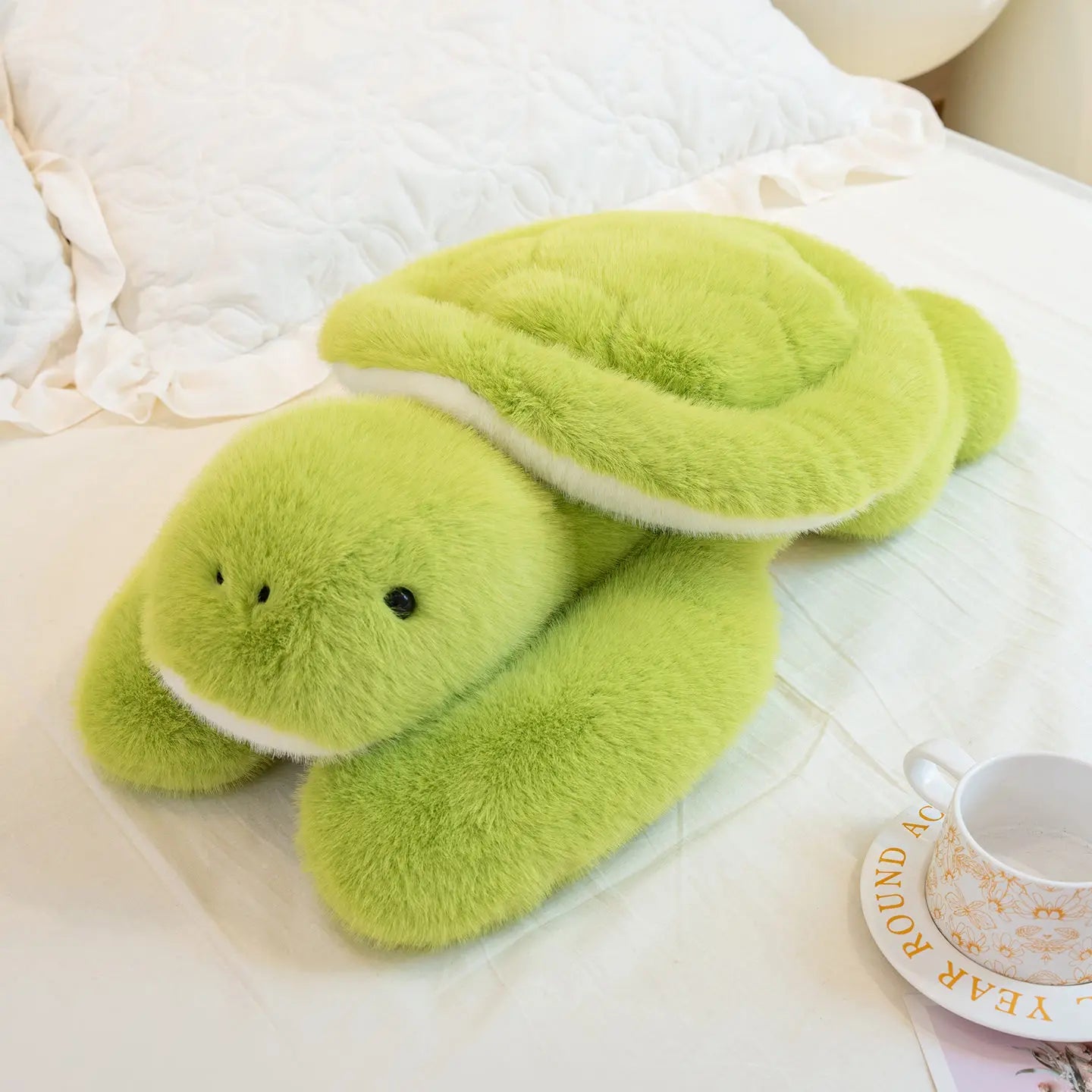 peluche tortue verte douce apaisante rassurante sommeil enfant